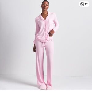 SKIMS Light Pink Lounge Pajama Set